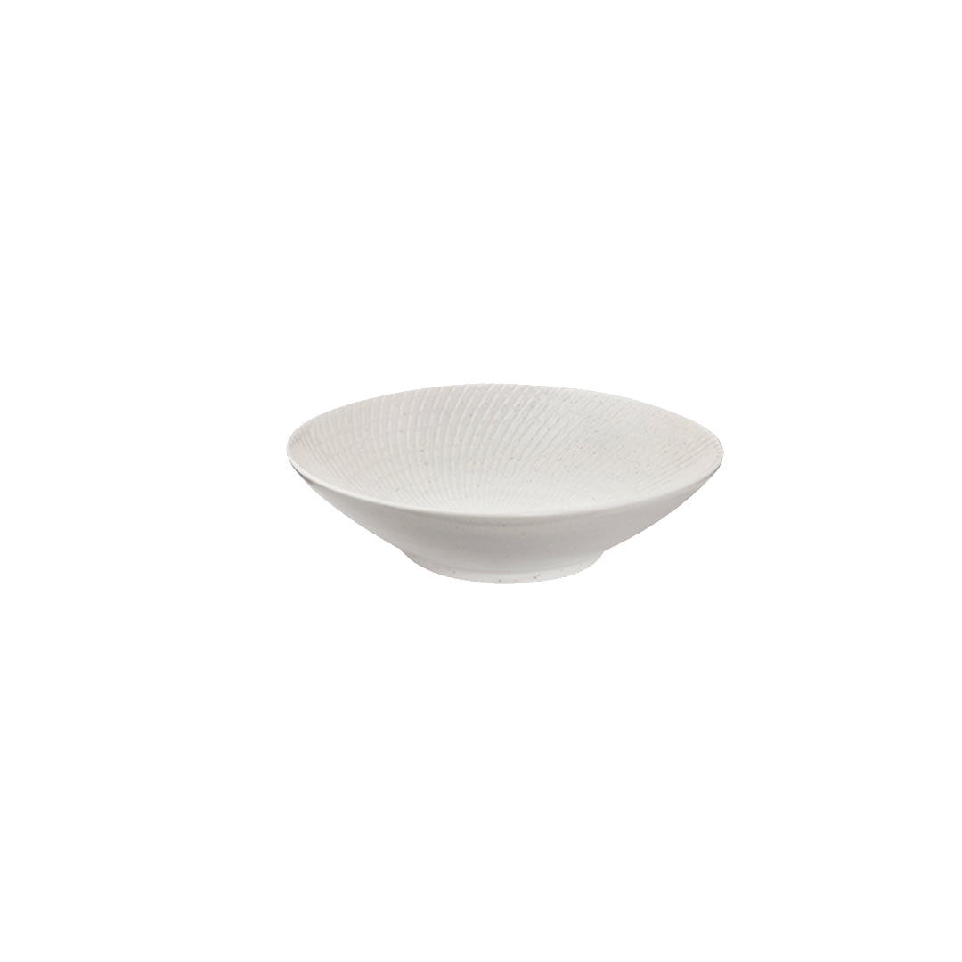 Luzerne Zen White Swirl Round Bowl 290mm