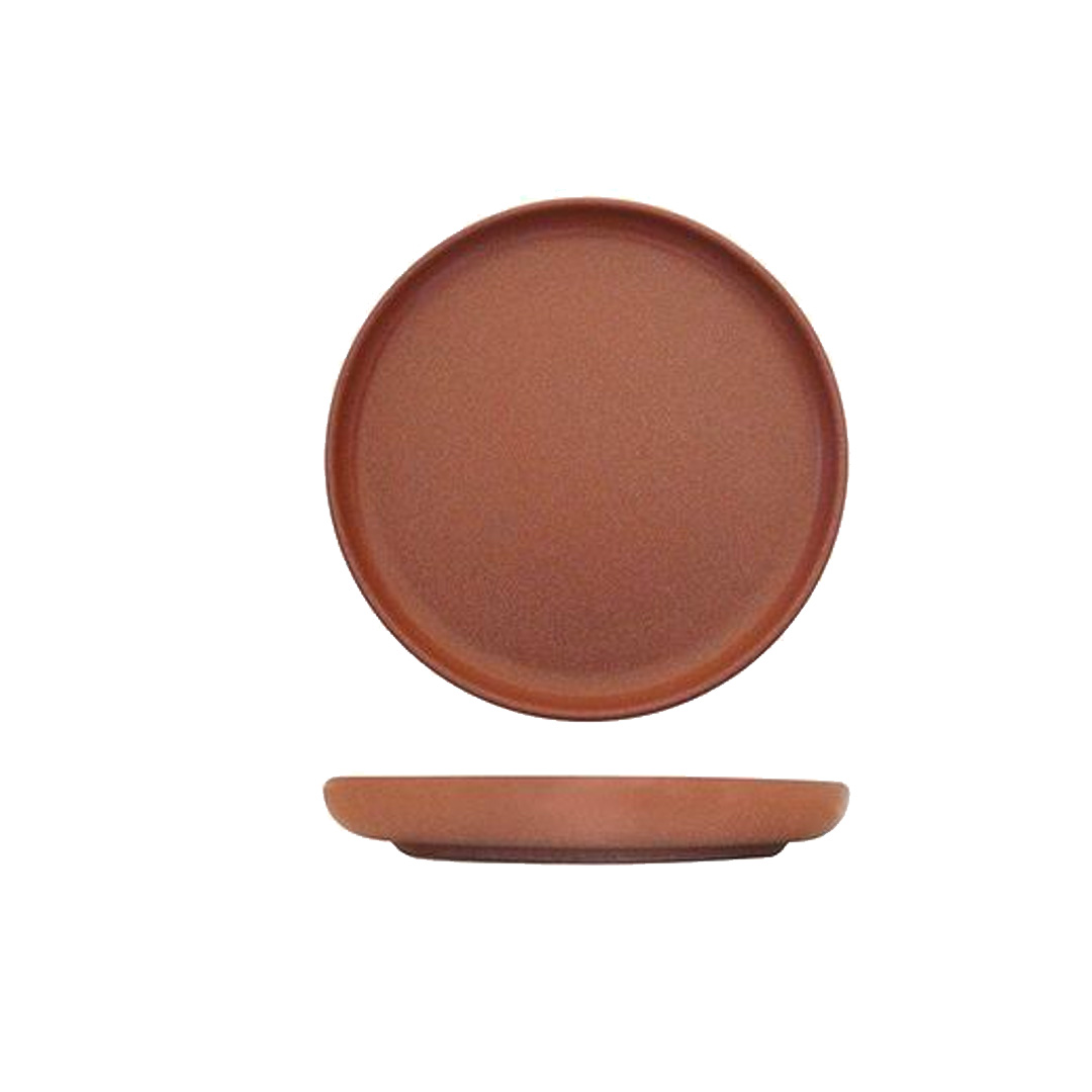 Eclipse Uno Brown Round Plate 175mm