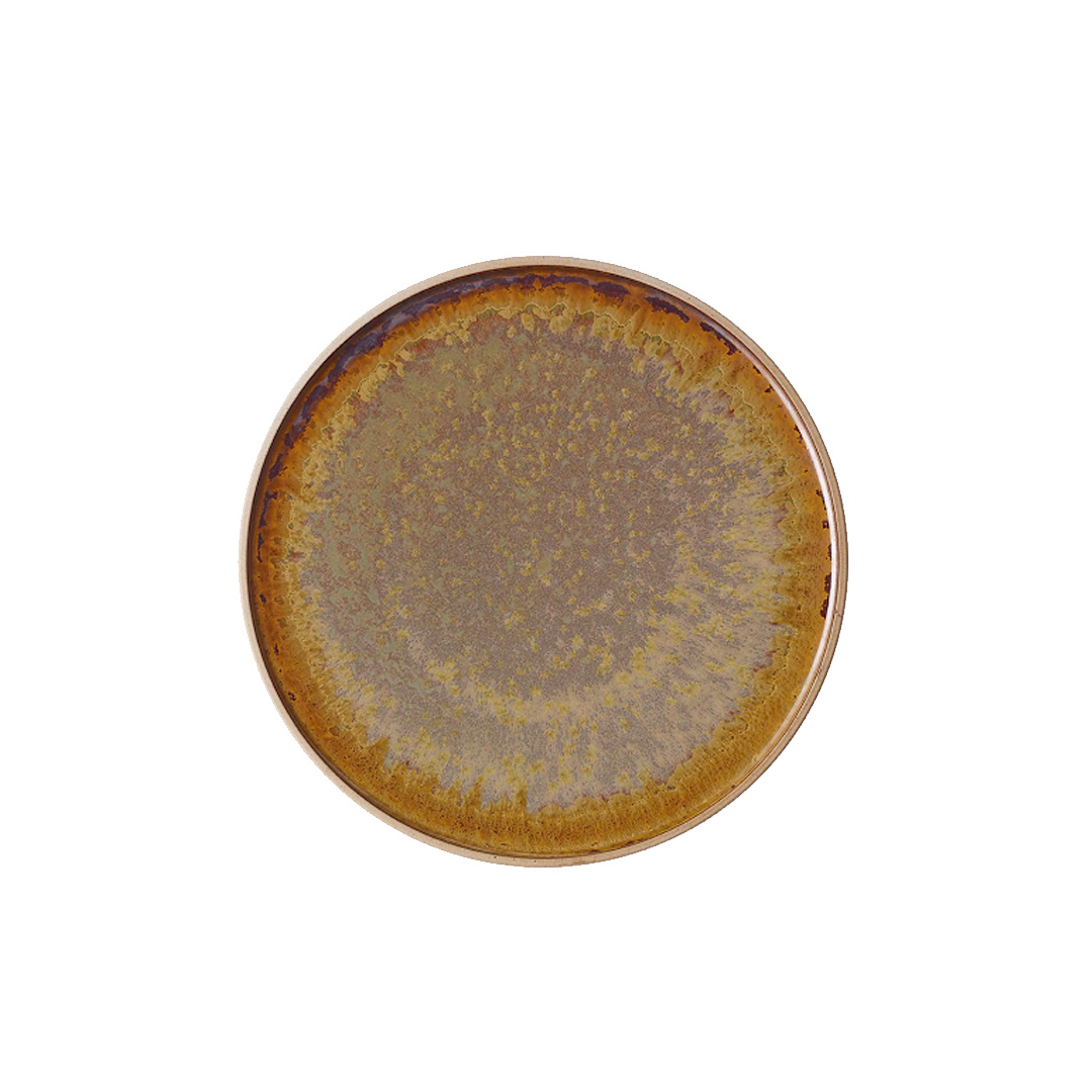 Plate 210mm Round Soho Burnt Sienna