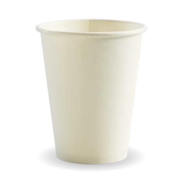 BioCup White Single Wall 390ml / 12oz (90mm) T/A Coffee cup