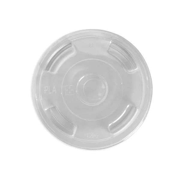 Biocup Lid Flat to Suit PLA (Clear) Green Line 300-700ml Cup