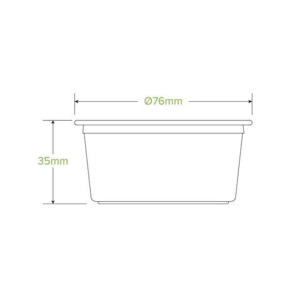 BioCup Sauce Cup 90ml PLA (Clear)