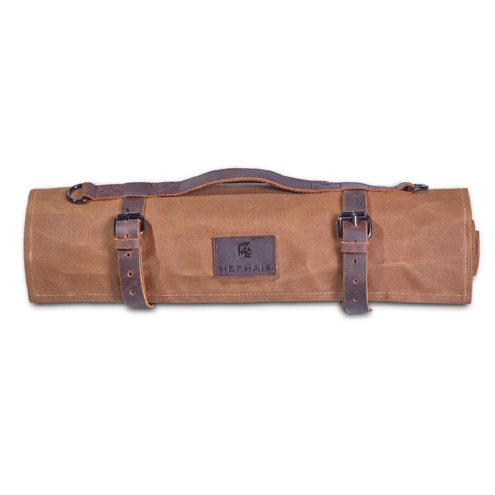 Hephais Knife Roll 10 Pocket Waxed Canvas