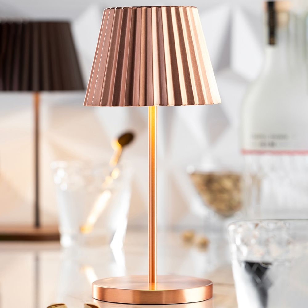 LED Cordless Lamp Dominica Copper