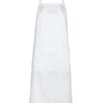 Apron Bib White with Pocket 86cm x 93cm