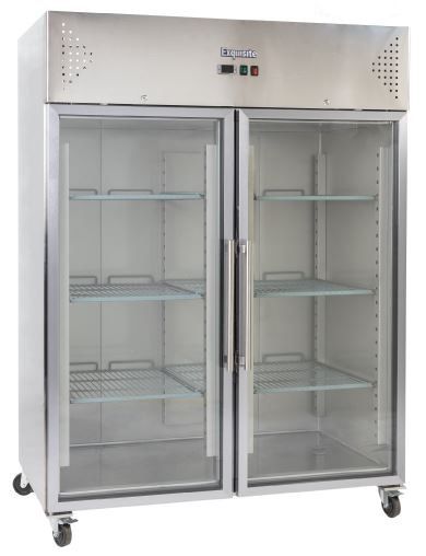 Exquisite Upright Storage Fridge 2 Glass Doors 1476L 1480mm GSC1410G