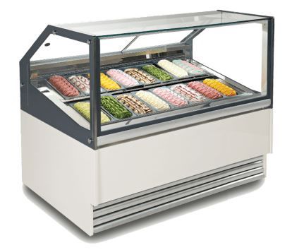 Exquisite 16 Tub Ice Cream Scooping Freezer 1563mm IC16T