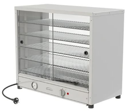 WOODSON Hot Food Display 50 Pie Capacity (Doors 2 Sides) 595mm W.PIA50G