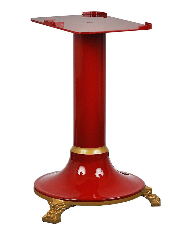 Cast iron stand suited to the red Retro flywheel slicer 300mm blade diameter