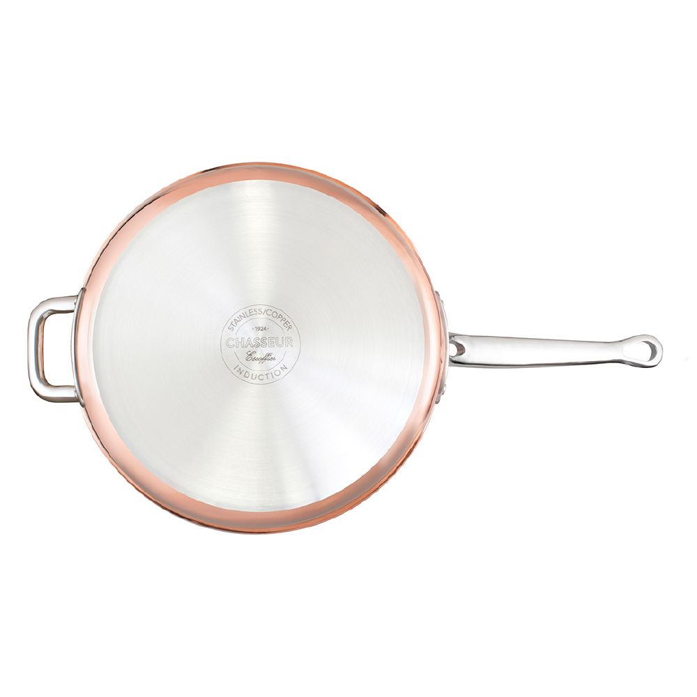 Saute Pan Copper Chasseur Escoffier 28x6cm - Hospitality Superstore