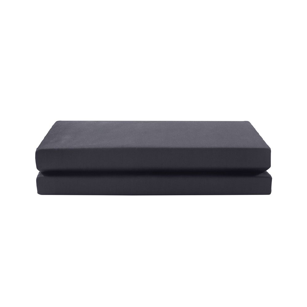 King Single Fitted Sheet - Charcoal