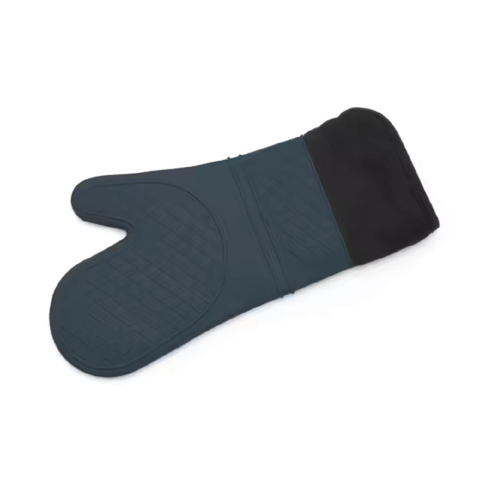 Oven Mitt Silicone/Fabric 38cm Charcoal Grey