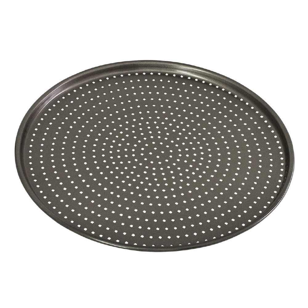 Pizza Pan Non Stick Perforated 32cm Bakemaster