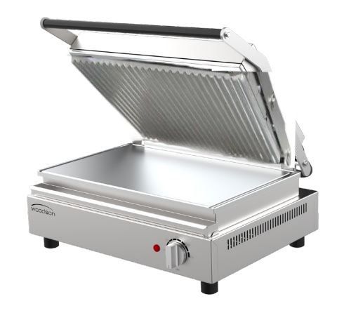 WOODSON Contact Grill / Toaster 8 Sandwich Ribbed Top 495mm W.CT8R