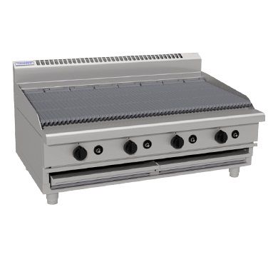 WALDORF Gas Chargrill Bench Model 1200mm CH8120G-B