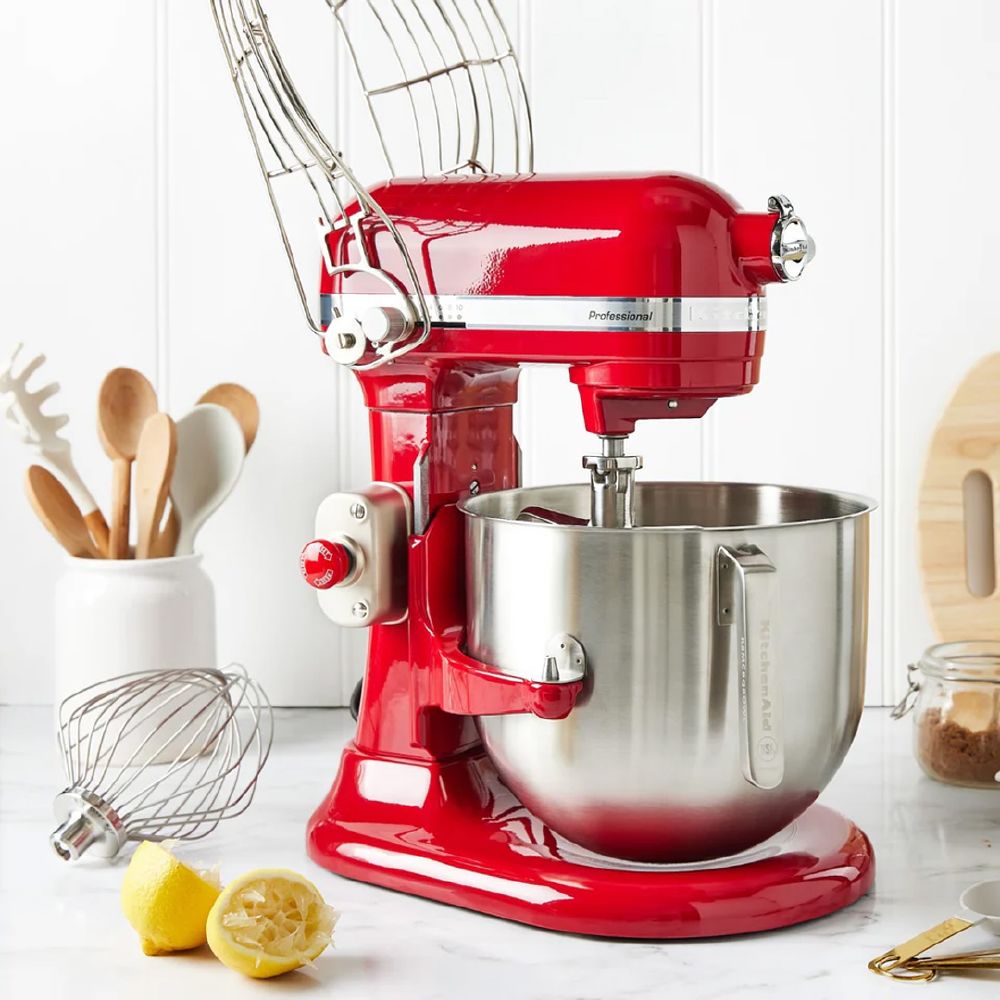 KitchenAid Mixer 7.6L Red Commercial Bowl Lift