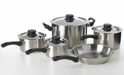 Saucepan Set Stainless Steel 5 Piece